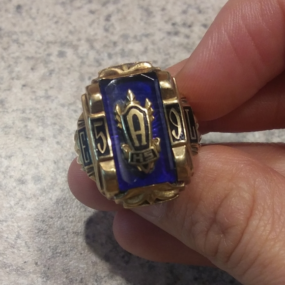 10k Yellow Gold Accessories Vintage Mens Class Ring 959 1k Poshmark